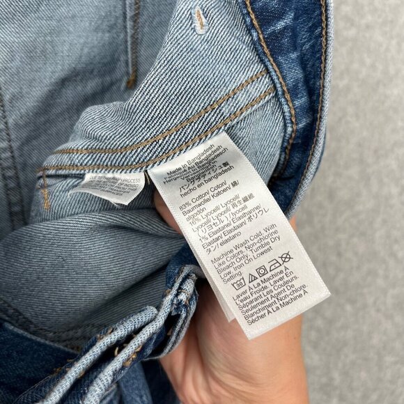 J Crew Womens Mid Rise Straight Leg Utility Crop Jean Size 27 VTG Denim Wash EUC - Picture 6 of 12